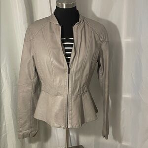 Mossimo Supply Co. Women's Tan Leather Jacket size Medium